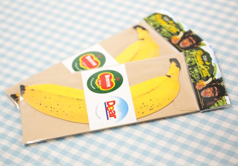 バナナメッセージカード