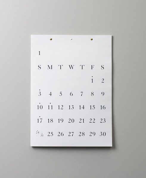D-BROS　TYPEFACE CALENDAR　CASLON540