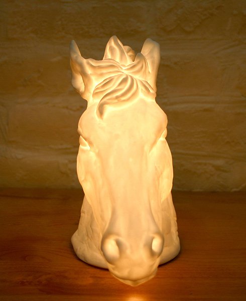 Ceramic horse head