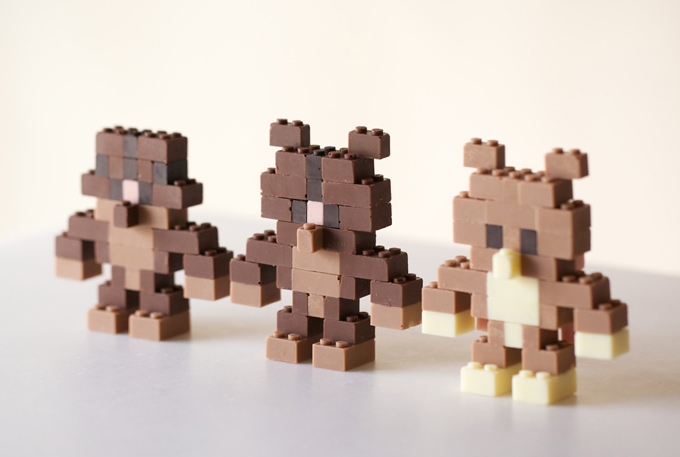 Chocolate LEGOs by Akihiro Mizuuchi