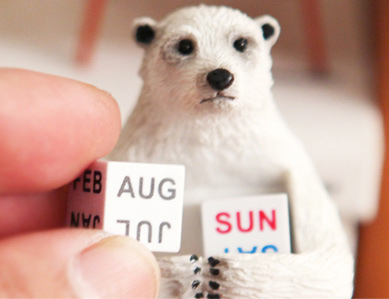 デスクトップカレンダー polar bear